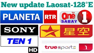 Laosat 128° East new update  Dish setting  channel list 04052024 [upl. by Iat]