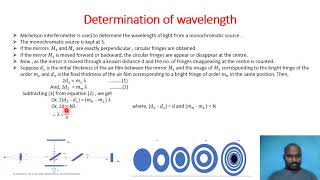 Application Of Michelson Interferometer How to determine Wavelength and Wavelength difference [upl. by Flanagan]