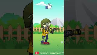 Zombies Shoot right on target Plants vs Zombies Animation Meme shorts [upl. by Eilyr707]