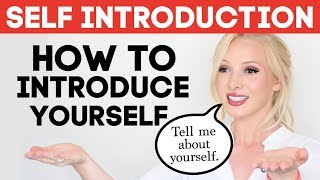 SELF INTRODUCTION  How to Introduce Yourself in English  Tell Me About Yourself Interview Answer [upl. by Hannon]