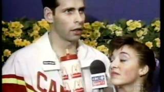 Isabelle Brasseur  Lloyd Eisler Interview 1994 Worlds  Medals [upl. by Joli]