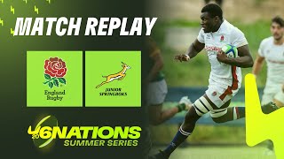 MATCH REPLAY  England v South Africa  U20 Six Nations Summer Series [upl. by Helmer289]