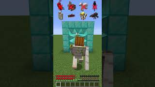 Diamond Spike Tunnel vs Different Mobs meme minecraft shorts [upl. by Burner]