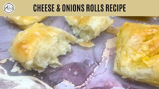 Cheese amp Onion Roll Pasties Recipe • Cheese Pastry Recipe • Cheese And Onion Pasty • Ramadan Recipes [upl. by Etteyafal520]