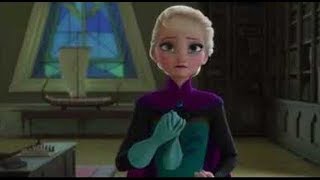 Frozen Una Aventura Congelada Escena De Elsa Y Anna Salen Por Primera Vez [upl. by Byrle]