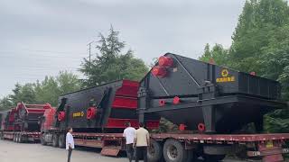 Vibrating screen sand washing equipment shipped to Jiangxi [upl. by Amluz471]