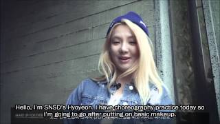 ENG SUB SNSD Hyoyeons Eyebrow Tips with Makeup Forever Aqua Brow [upl. by Aliuqat560]