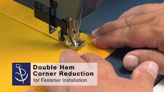 How to Sew a Double Hem with Corner Reduction [upl. by Sregor]