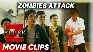 Zombies attack the basketball team  ‘Block Z’ 2020 Movie Clips  Joshua Garcia Julia Barretto [upl. by Aneel]