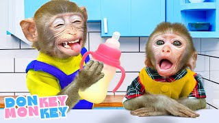 👨‍👦 Papá Es Mi Héroe🧔Canción Del Bebé Se Perdió  Donkey Monkey  Canciones infantiles [upl. by Anirtak]