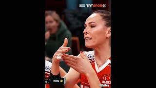 Ebrar Karakurt🐺 Maç Sonu İnanılmaz Kritik GDS fileninsultanları turkeyvolleyball [upl. by Atinus]