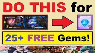 DO THIS for 25 Easy FREE Gems Fully Explained 7DS Seven Deadly Sins Grand Cross Global [upl. by Ahcsap871]