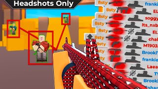 DESTROYING noobs with ORANGE TEAM Roblox Arsenal [upl. by Bonns551]