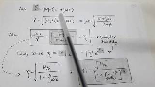 45 INTRINSIC IMPEDANCE Relation between time varying fields in EM wave for IESGATE [upl. by Alta725]