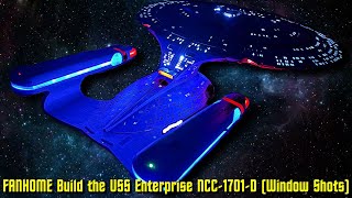 Finished FANHOME USS Enterprise NCC1701D Window Shots [upl. by Ellednahs]