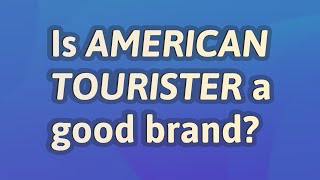 Is American Tourister a good brand [upl. by Kcirddot]