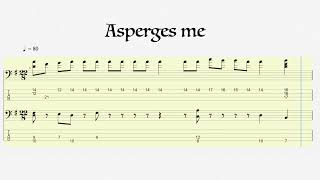 Asperges Me  Medieval Music Classical Bass Tabs HQ [upl. by Aneis]