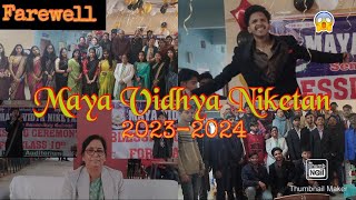 Maya Vidhya Niketan Farewell Party  Class 10th 2023  2024  Well Wishing ceremony  MVN [upl. by Delgado]