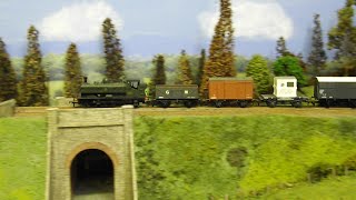 Short Demo Bachmann Pannier Tank with GWR mixed goods train [upl. by Eeb]