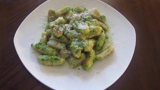 Homemade Gnocchi and Pesto Sauce [upl. by Talbert]