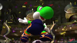 Super Mario Strikers Bowser Cup Rookie Yoshi vs Peach [upl. by Jollanta156]