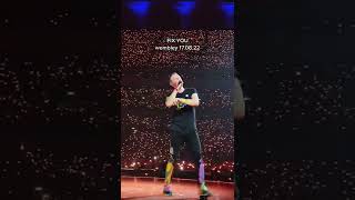 Coldplay Fix You  Wembley 2022  Concerts in Baltimore wwwconcertfreakscom [upl. by Oelgnaed]