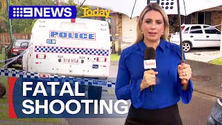 Man questioned after woman allegedly shot dead in Brisbane  9 News Australia [upl. by Dominique]