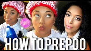 How to PRE POO on DRY HIGH POROSITY Natural Hair  MY FAVORITES  MelissaQ [upl. by Tohcnarf]