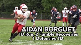 Delsea 21 Willingboro 6  Aidan Borguet TD run and scoop and score [upl. by Norabel]