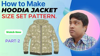 How To Make Hoodie Size Set Jacket Pattern  how to make a pattern for a hoodie sweater [upl. by Yirinec]