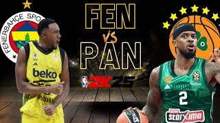 Fenerbahce  Panathinaikos  NBA 2K25 Highlights [upl. by Maegan]