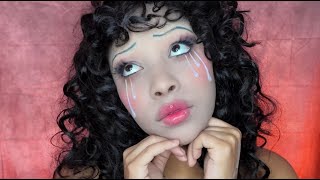 PORCELAIN DOLL HALLOWEEN MAKEUP [upl. by Llacam]