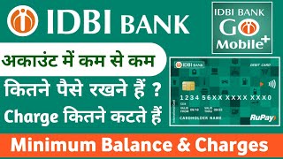 IDBI Bank Minimum Balance Charges 2023  IDBI Zero Balance Saving Account Opening Online [upl. by Nnylekoorb]