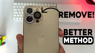 How To Remove iPhone Camera Lens Protectors [upl. by Iruahs]