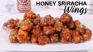 The Best Honey Sriracha Wings  Crispy Baked Honey Sriracha Wings [upl. by Ettelrats]