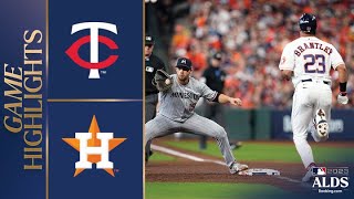 Twins vs Astros ALDS Game 1 Highlights 10723  MLB Highlights [upl. by Konrad]