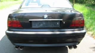 BMW 740i V8 Exhaust Sound [upl. by Nyletak]