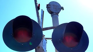 Railroad Crossing Compilation Of WRRS Mechanical Bells Old Crossing Bell [upl. by Neeron]