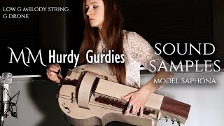 MM Hurdy Gurdies  quotSaphonaquot model prototype SAMPLES [upl. by Sedgewick]