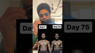 India’s No1 shocking 😱75 HARD transformation fitness 75hardchallenge [upl. by Zandt]