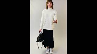 Soya Concept Pleated Skirt Sweater Dress and Cozy Sweater [upl. by Leviram]