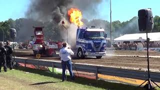 Volvo FH van Van Vlastuin bij Tractorpulling Staphorst 2018 [upl. by Stimson]