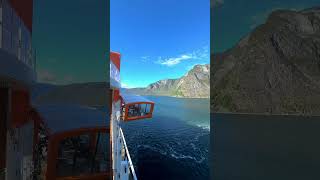 We cant stop thinking about Norways Fjords norway norwaytrip cruise cruisevacation travel [upl. by Enelaj]