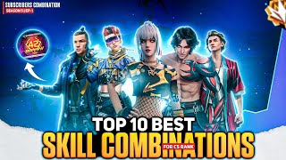 TOP 10 BEST CHARACTER COMBINATIONS FOR CS RANK  CS RANK BEST CHARACTER SKILL COMBINATION [upl. by Cinelli]