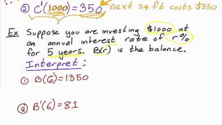 Interpretation of the Derivative [upl. by Lacram267]