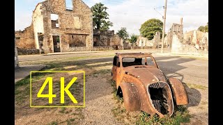 ORADOURSURGLANE 4K New Aquitaine France 1944 massacre memorial town [upl. by Atiniuq]