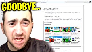 Roblox Banned Me For Clickbaiting Goodbye [upl. by Knipe147]