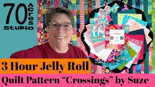 FAST amp Amazing Jelly Roll Quilt Part 1 Beginner Friendly [upl. by Nedac846]