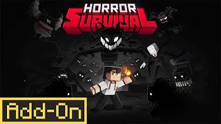 HORROR SURVIVAL  Minecraft Marketplace Addon  Showcase [upl. by Aehta354]