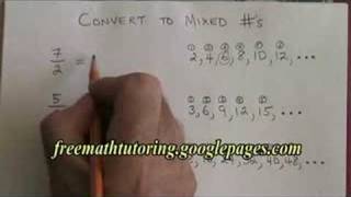 Convert Improper Fractions to Mixed Numbers [upl. by Giardap]